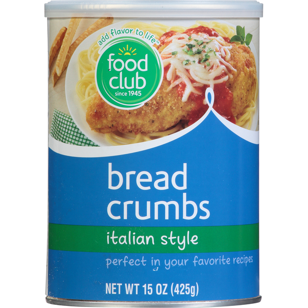 Marinades & Meat Preparation Food Club Bread Crumbs, Italian Style hero