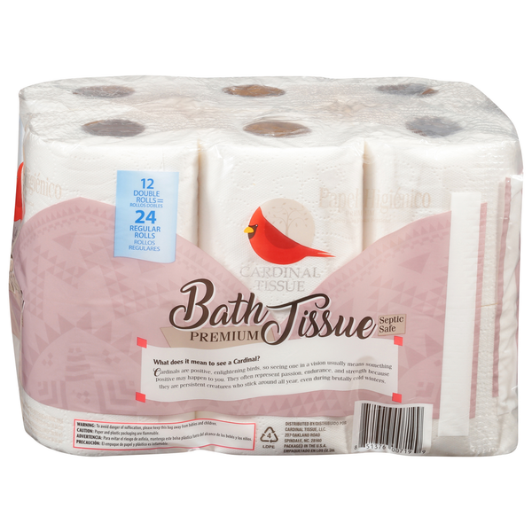 Cardinal Tissue Bath Tissue, Premium, Soft & Strong hero