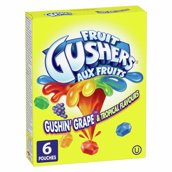 Breakfast Bars & Pastries Gushers Gluten Free Gushin' Grape and Tropical Flavours hero