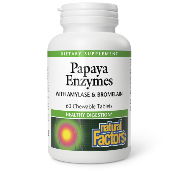 Digestion Natural Factors Papaya Enzymes hero