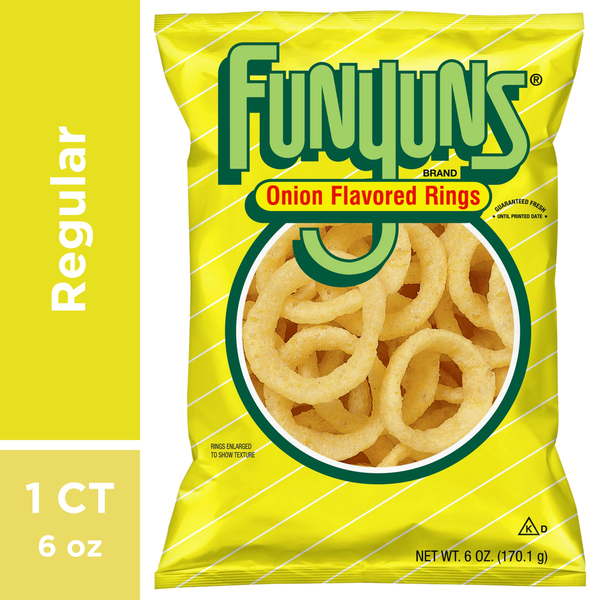 Chips & Pretzels Funyuns Onion Flavored Rings hero