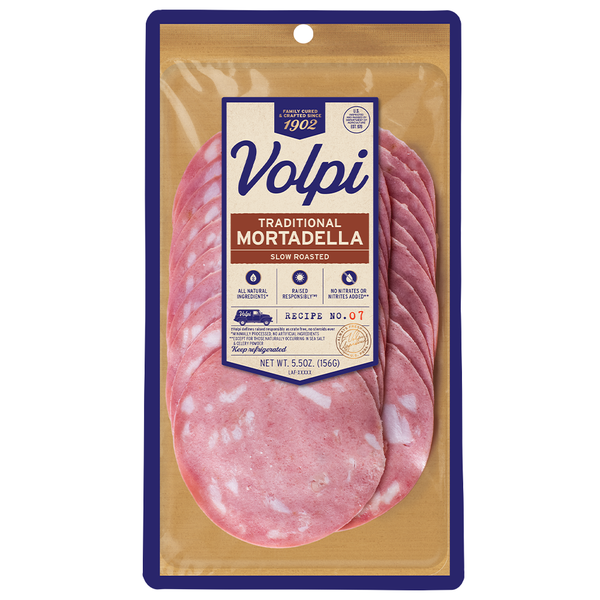 Packaged Meat Volpi Mortadella hero