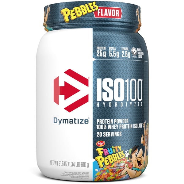 Dymatize, ISO100 Protein Powder, 25g Protein, Fruity Pebbles, 20 Servings hero