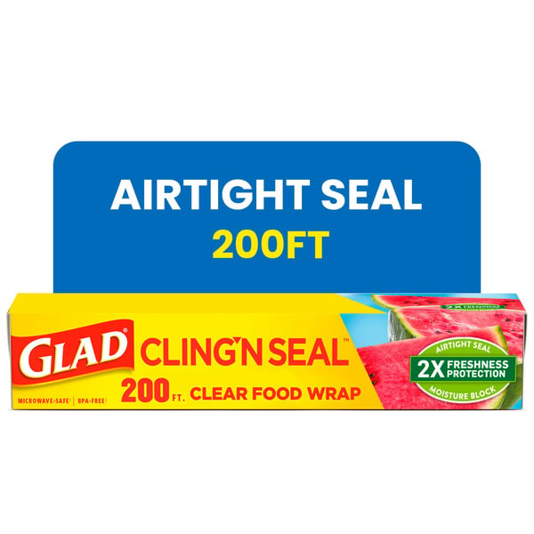 Food Storage Glad Glad Cling N Seal Plastic Food Wrap hero