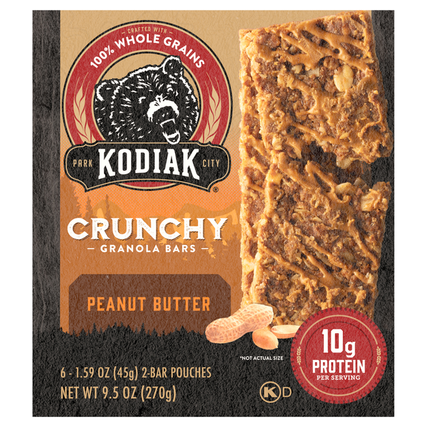 Breakfast Bars & Pastries Kodiak Granola Bars, Peanut Butter, Crunchy hero