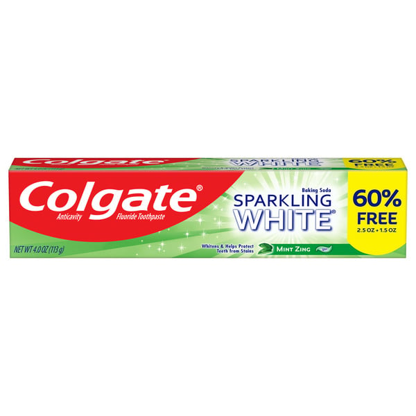 Oral Hygiene Colgate Whitening Toothpaste, Mint Zing hero