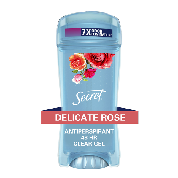 Deodorants Secret Clear Gel Antiperspirant and Deodorant for Women, Delicate Rose Scent hero