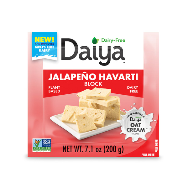 Packaged Cheese Daiya Dairy Free Jalapeño Havarti Cheese Block hero