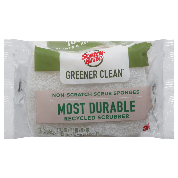 Cleaning Products Scotch-Brite Scrub Sponges, Non-Scratch hero