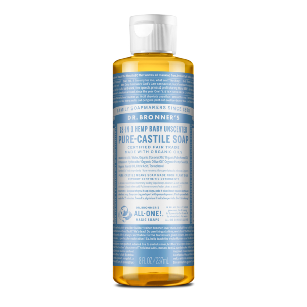 Baby Bath & Body Care Dr. Bronner's Unscented Pure-Castile Liquid Soap hero