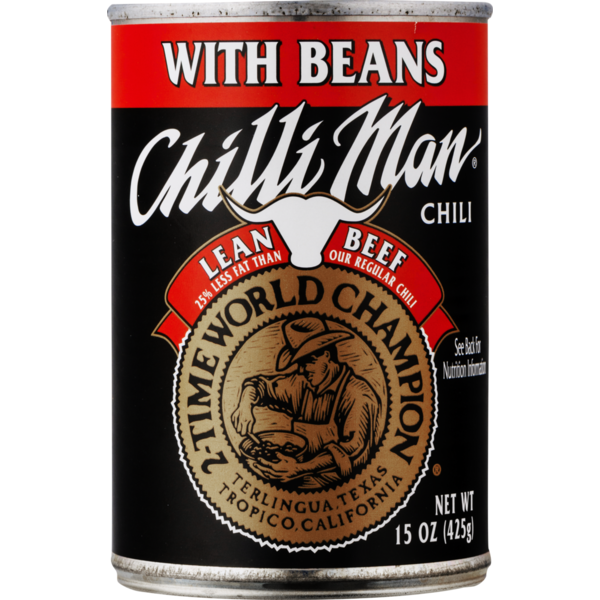 Canned Meat & Seafood Chilli Man Chili with Beans Lean Beef hero