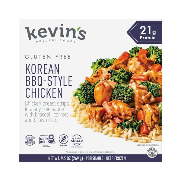 Frozen Meals Kevin's Natural Foods Korean BBQ-Style Chicken Bowl hero