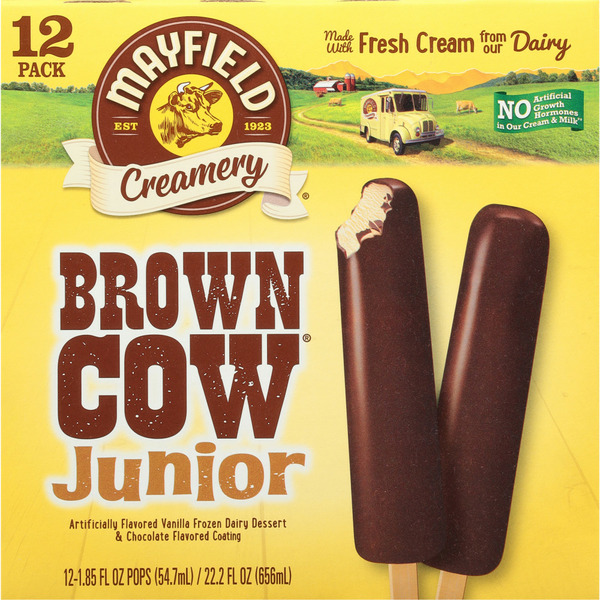 Ice Cream & Ice Mayfield Dairy Farms Brown Cow Chocolate Vanilla Ice Cream Bars hero