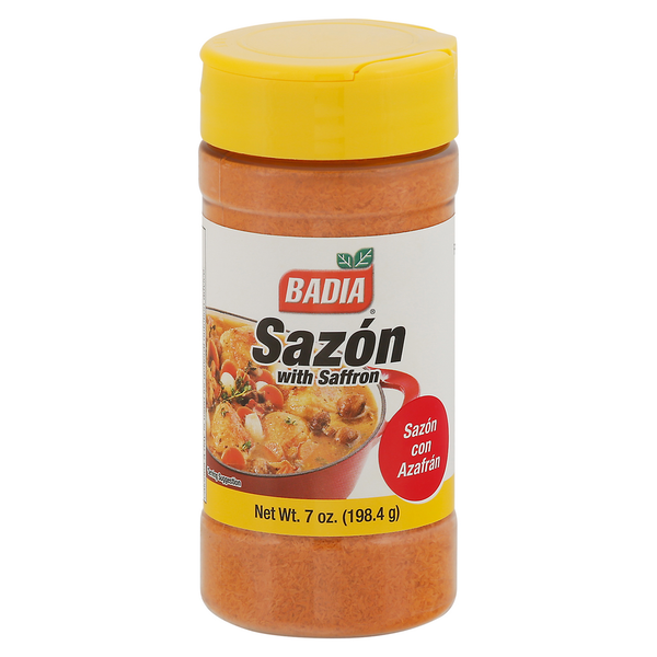 Mexican/Hispanic/Latino Foods Badia Spices Sazon with Saffron hero