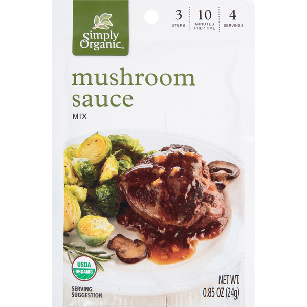 Soup, Broth & Bouillon Simply Organic Mix, Mushroom Sauce hero