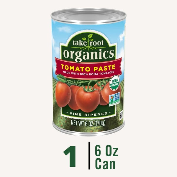 Canned & Jarred Vegetables Take Root Organics Tomato Paste hero