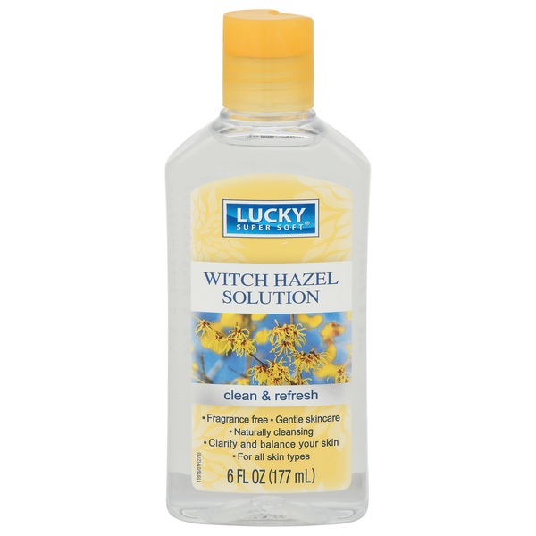 Lucky Super Soft Witch Hazel Solution, Clean & Fresh hero