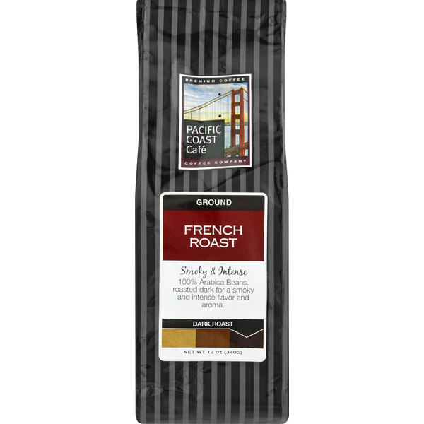 Pacific Coast Cafe Coffee, Premium, Ground, Dark Roast, French Roast hero