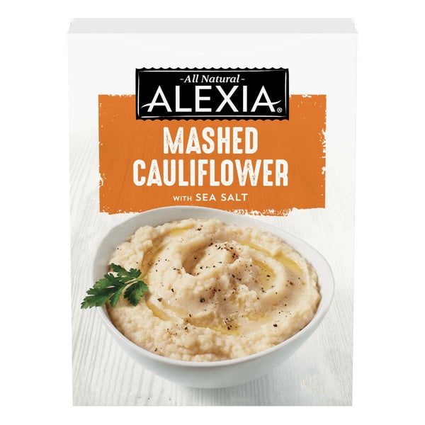 Frozen Appetizers & Sides Alexia Mashed Cauliflower with Sea Salt, Frozen Side hero