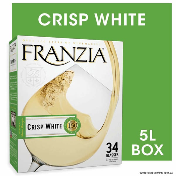 White Wine Franzia Crisp White White Wine hero