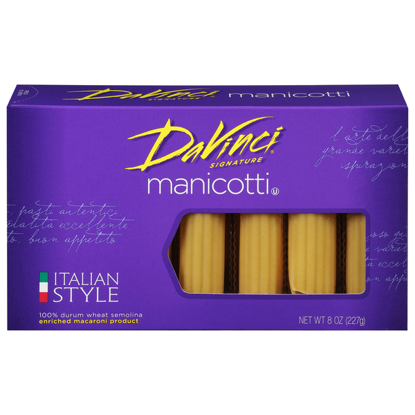 Dry Pasta DaVinci Manicotti, Italian Style hero