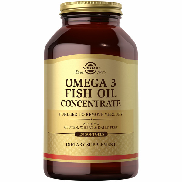 Fish Oil & Omegas Solgar Fish Oil, Omega 3, Concentrate, Softgels hero