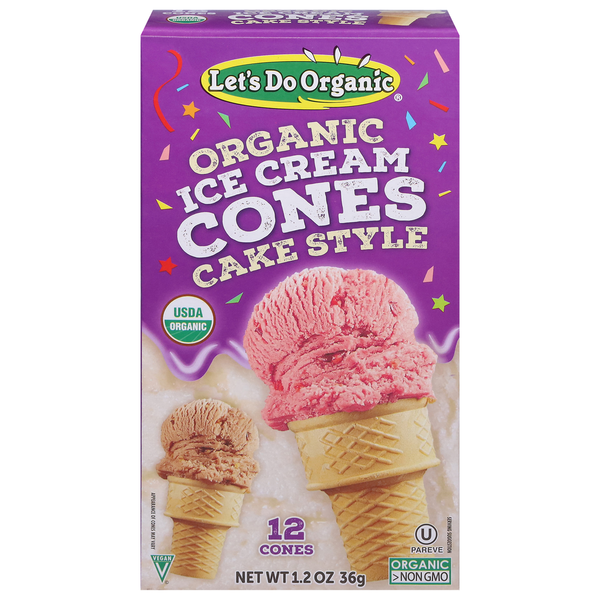 Ice Cream Toppings Let's Do Organic Ice Cream Cones, Organic, Cake Style hero