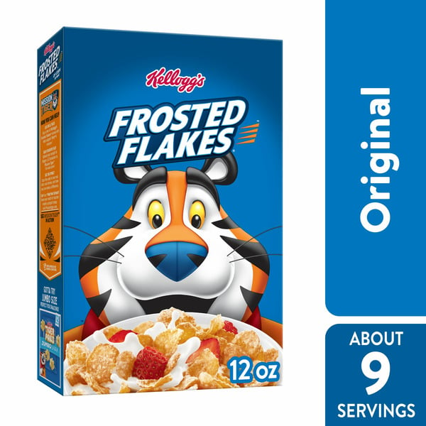 Cereal Frosted Flakes Breakfast Cereal, Kids Cereal, Family Breakfast, Original hero