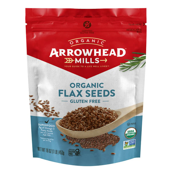 Baking Ingredients Arrowhead Mills Organic Flax Seed hero