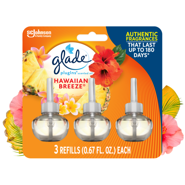 Air Fresheners & Candles Glade® PlugIns Scented Oil Air Freshener Refills, Hawaiian Breeze® hero