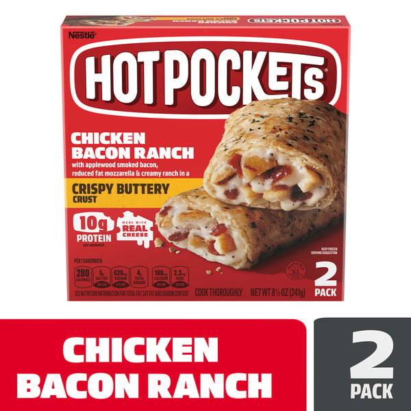 Frozen Meals Hot Pockets Drive Thru Chicken Bacon Ranch hero