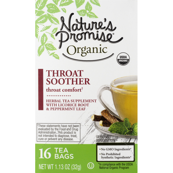 Tea Nature's Promise Organic Throat Comfort Throat Soother hero