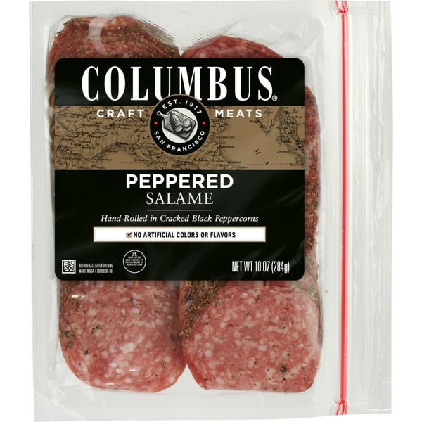 Lunch Meat Columbus Peppered Salame hero