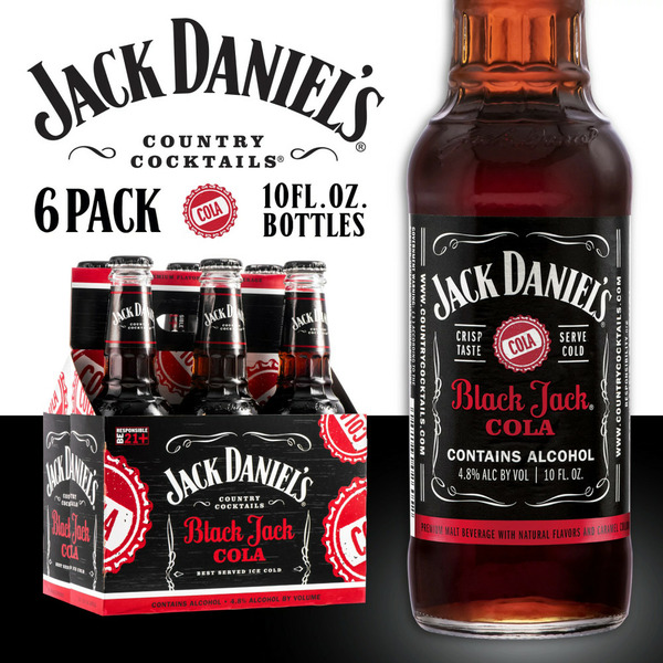 Flavored Malt Beverage Jack Daniel's Country Cocktails Black Jack Cola hero