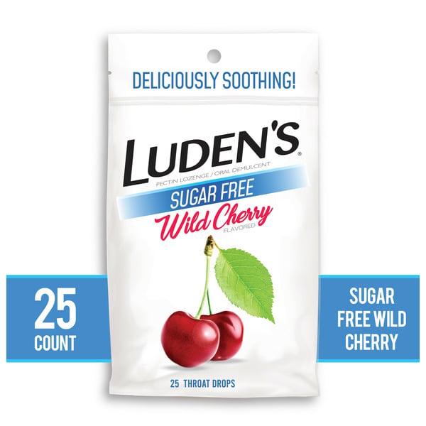 Cold, Flu & Allergy Luden's Soothing Throat Drops  Sugar Free Wild Cherry hero