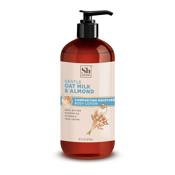 Soapbox Body Lotion, Comforting Moisture, Oat Milk & Almond hero