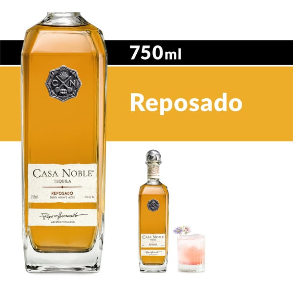 Tequila/Mezcal Casa Noble Reposado Tequila Bottle hero