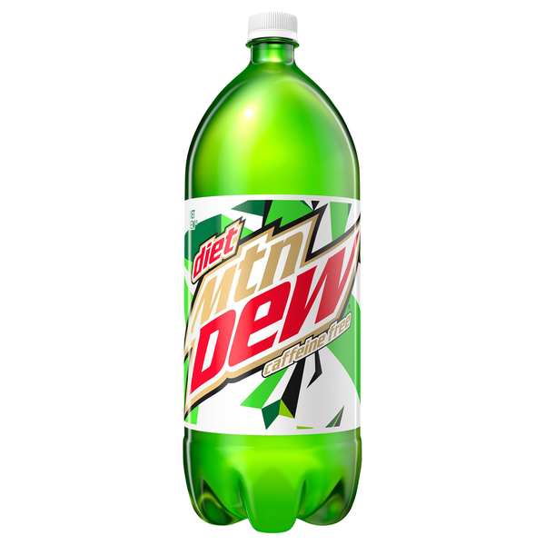 Soft Drinks Mountain Dew Soda, Caffeine Free, Diet hero