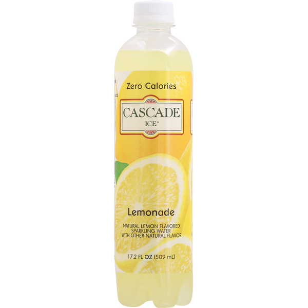 Water, Seltzer & Sparkling Water Cascade Ice Sparkling Water, Zero Calories, Lemonade hero