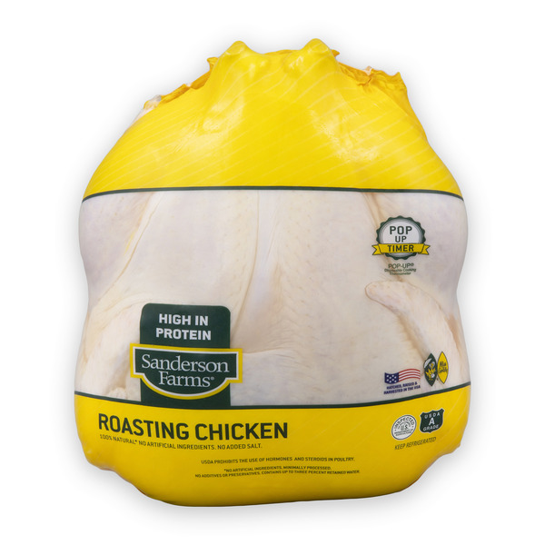 Poultry Sanderson Farms 100% Natural, Fresh, Whole Chicken hero