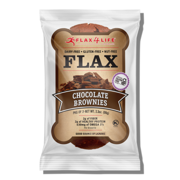 Bakery Desserts Flax4Life Grab n' Go Chocolate Brownies hero