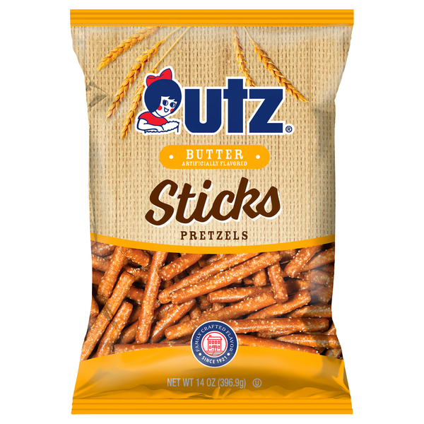 Chips & Pretzels Utz Pretzels, Butter, Sticks hero