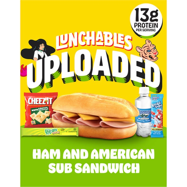 Lunchables Ham & American Cheese Sub Meal Kit hero