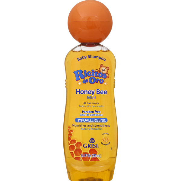 Hair Care Grisi Ricitos de Oro Baby Shampoo, Hypoallergenic, Honey Bee hero