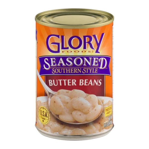 Canned Meals & Beans Glory Foods Seasoned Southern Style Butter Beans hero