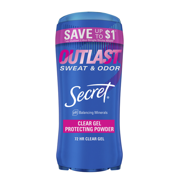 Deodorants Secret Outlast Clear Gel Antiperspirant Deodorant, Protecting Powder hero