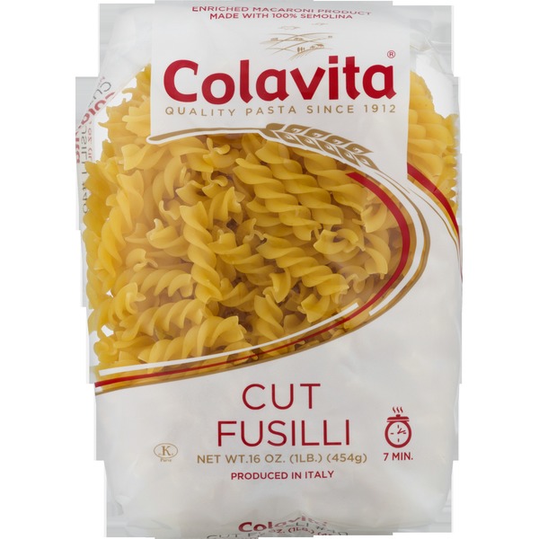 Dry Pasta Colavita Cut Fusilli Pasta hero