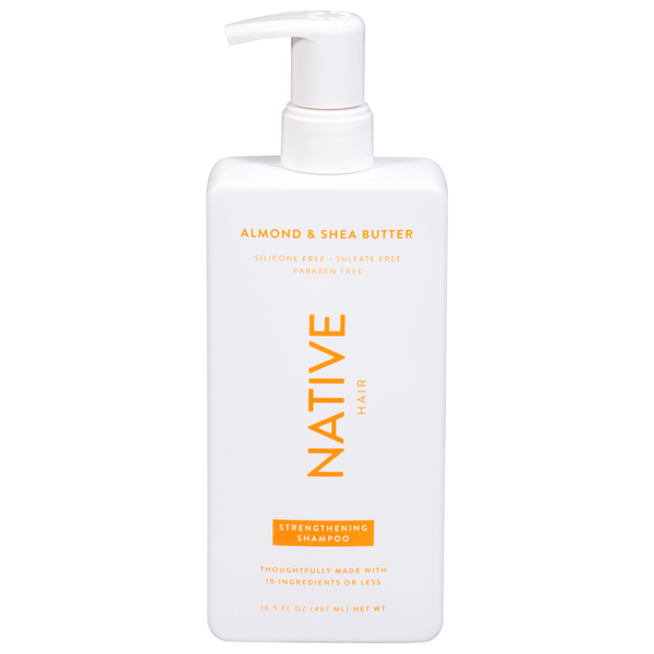 Hair Care Native Shampoo, Almond & Shea Butter, Strengthening hero