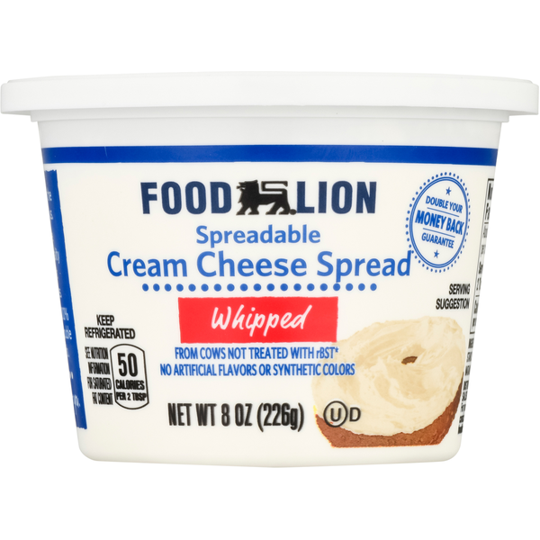 Other Creams, Cheeses & Dips Food Lion Whipped Cream Cheese Spread hero