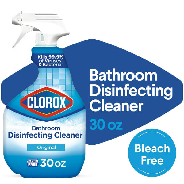 Cleaning Supplies Clorox Disinfecting Bathroom Cleaner, Spray Bottle, 30 Ounces hero